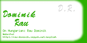 dominik rau business card